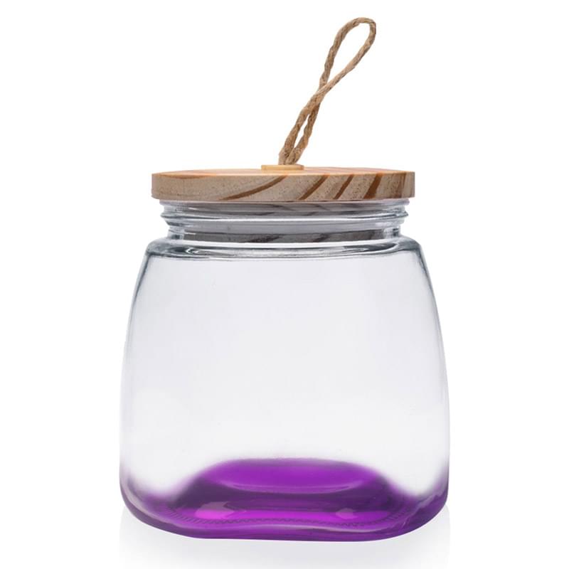 64 oz. Glass Candy Jars w/ Wooden Lid