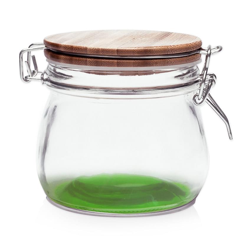 16 oz. Glass Candy Jars w/ Wire Wooden Lid