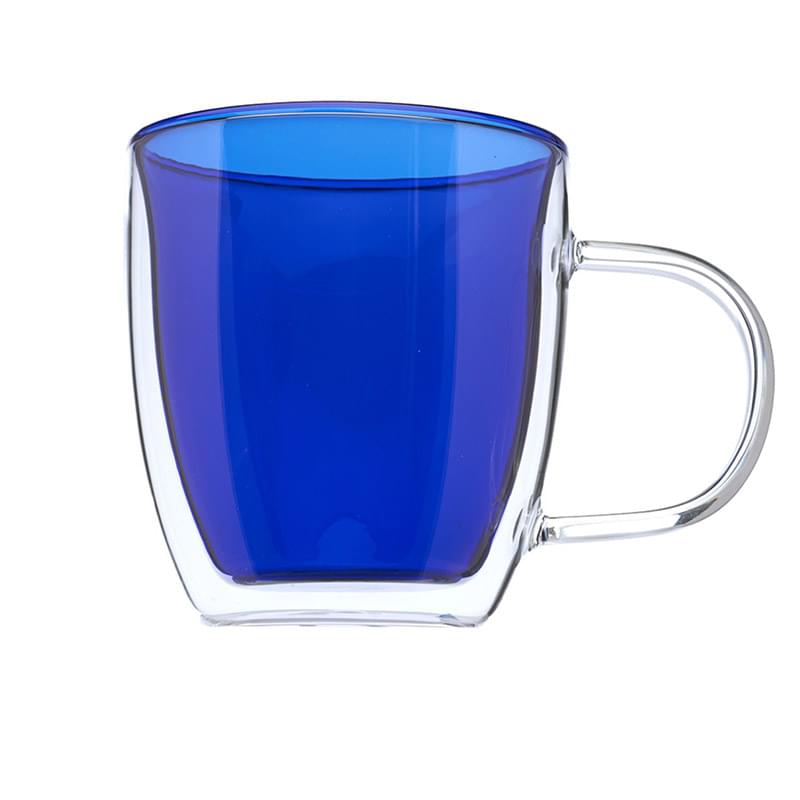 10 oz. Double Wall Glass Coffee Mug w/ Custom Logo Mugs