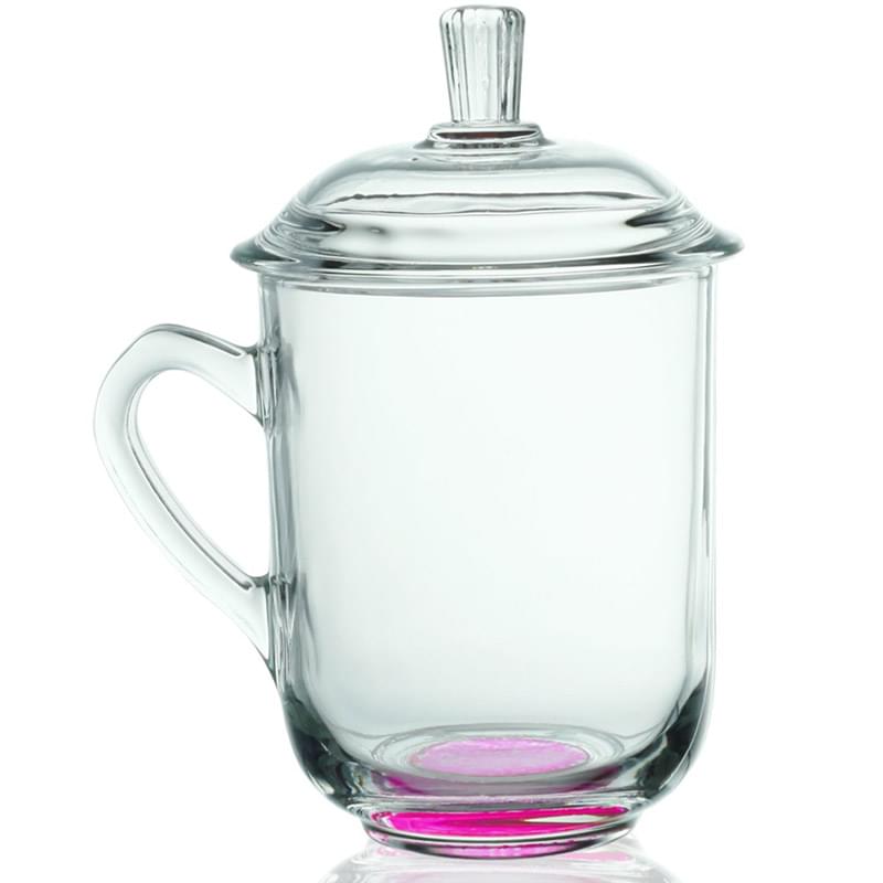 13 oz. Glass Coffee Mugs with Lids