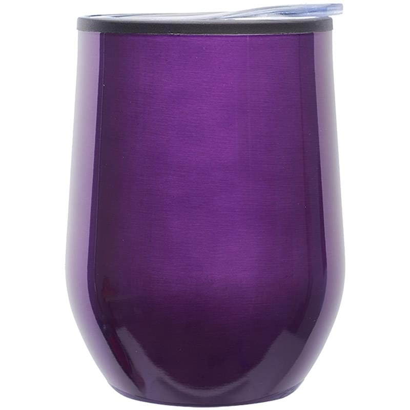 12 oz. Shelby Stemless Glasses W/ Convenient Lid