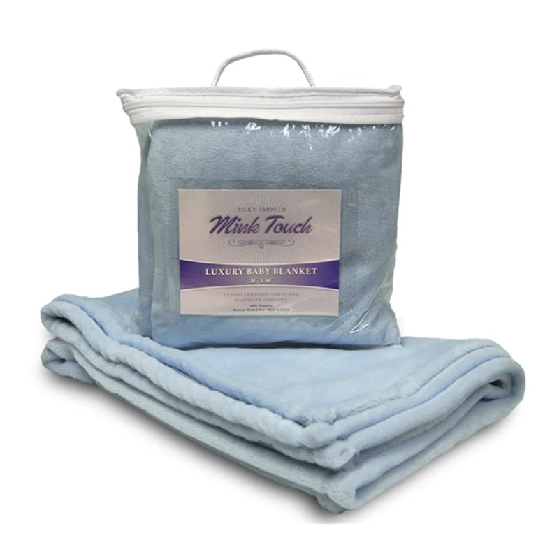 Mink Touch Premium Lap Blanket w/ Custom Imprint, 30" X 40"