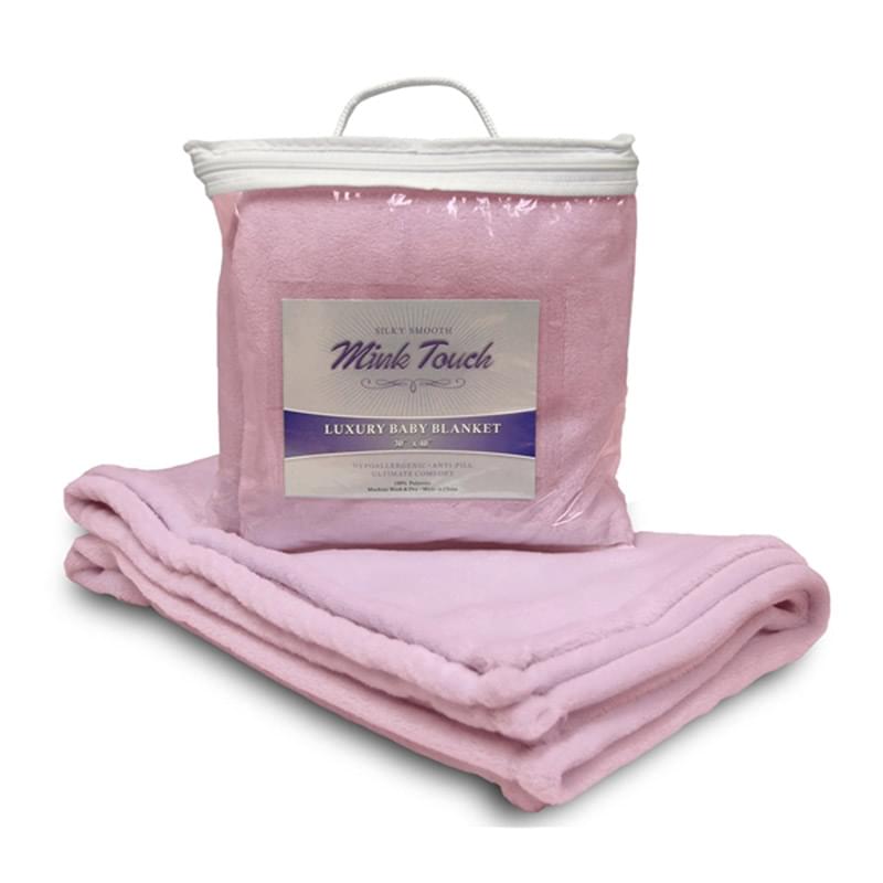 Mink Touch Premium Lap Blanket w/ Custom Imprint, 30" X 40"