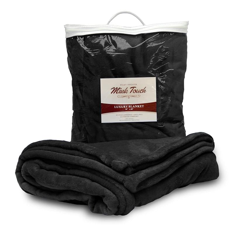 Embroidered Thick 300G Mink Touch Luxury Blankets, 60" X 72"