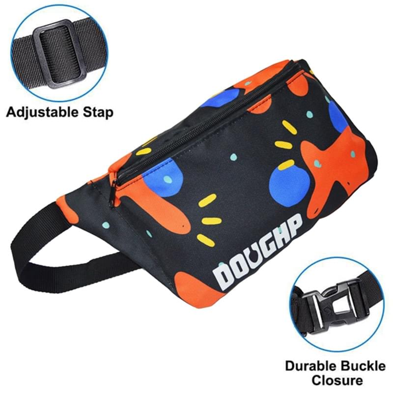 RUSH SHIP FANNY PACK SUBLIMATION FULL COLOR WAIST SPORTS BAG