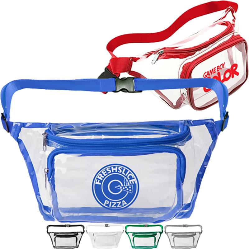 Clear PVC Waist Bag Stadium Approved Fanny Pack