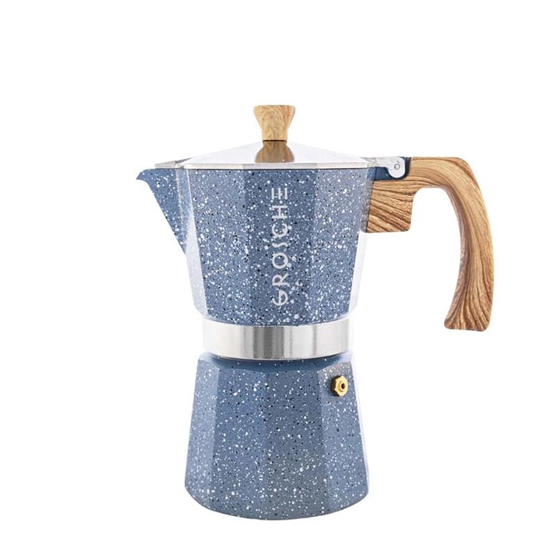 GROSCHE® MILANO Stone 6 Cup Stovetop Moka Pot Espresso Coffee Maker