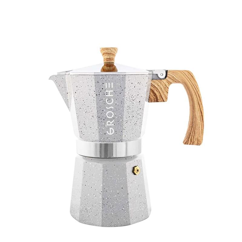 GROSCHE® MILANO Stone 6 Cup Stovetop Moka Pot Espresso Coffee Maker