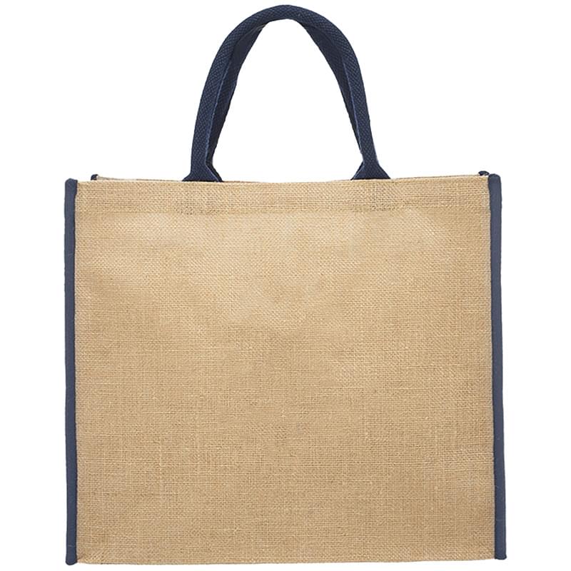 Laminated Eco Friendly Jute Bags W/ Gusset (15" x 14" x7")