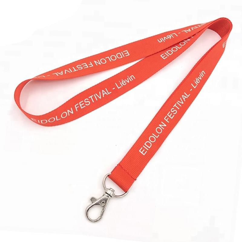 1/2" 7 DAYS Delivered Printed Polyester Lanyard (12 mm)