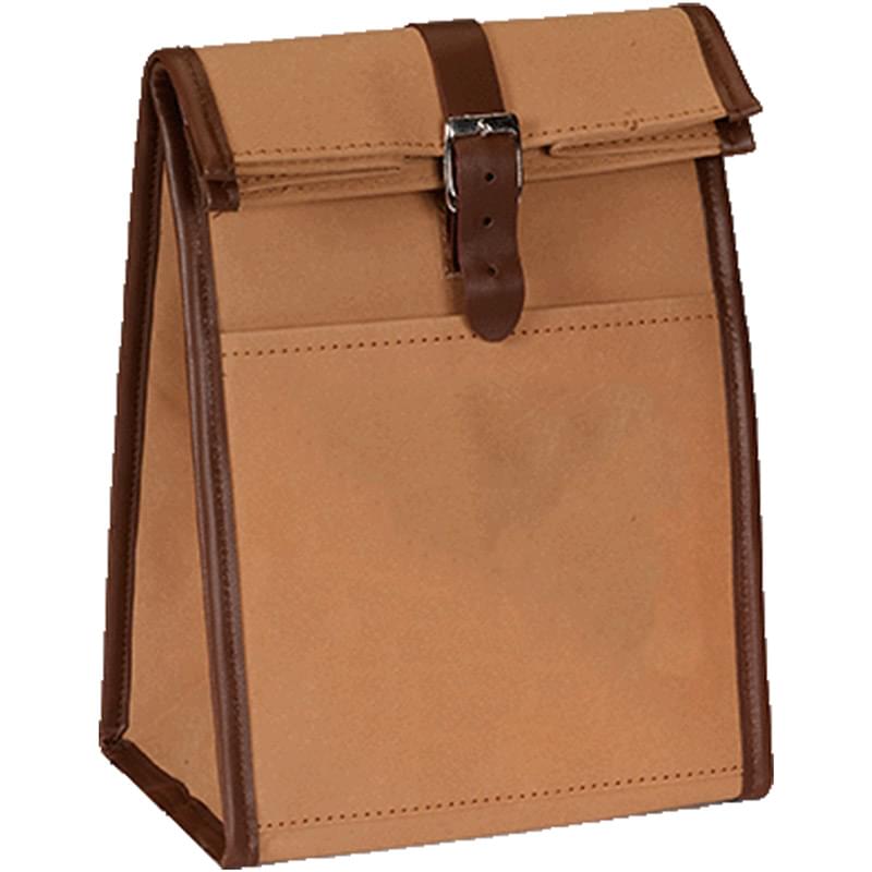 Roller Top Eco-Insulated Tear Resistant 4 Pack Cooler Lunch Bag w/ Front Pocket (7.5" x 9.5" x 5.6")