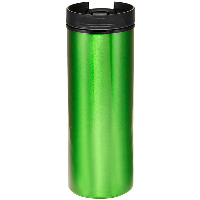 16 Oz Aluminum Travel Tumbler w/ Custom Logo & Flip-top Lid