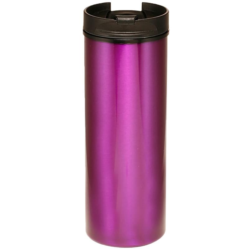 16 Oz Aluminum Travel Tumbler w/ Custom Logo & Flip-top Lid