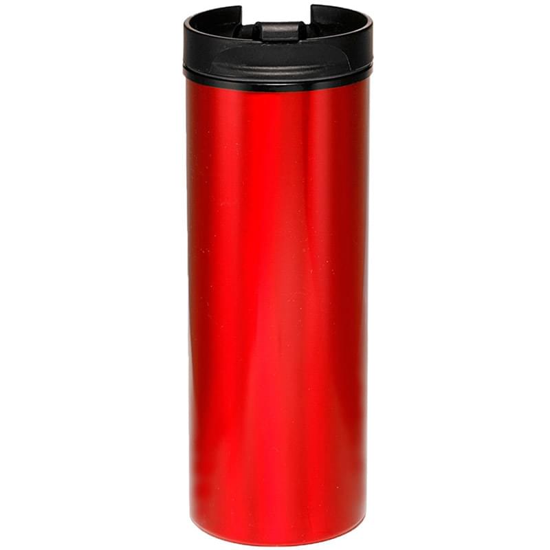 16 Oz Aluminum Travel Tumbler w/ Custom Logo & Flip-top Lid