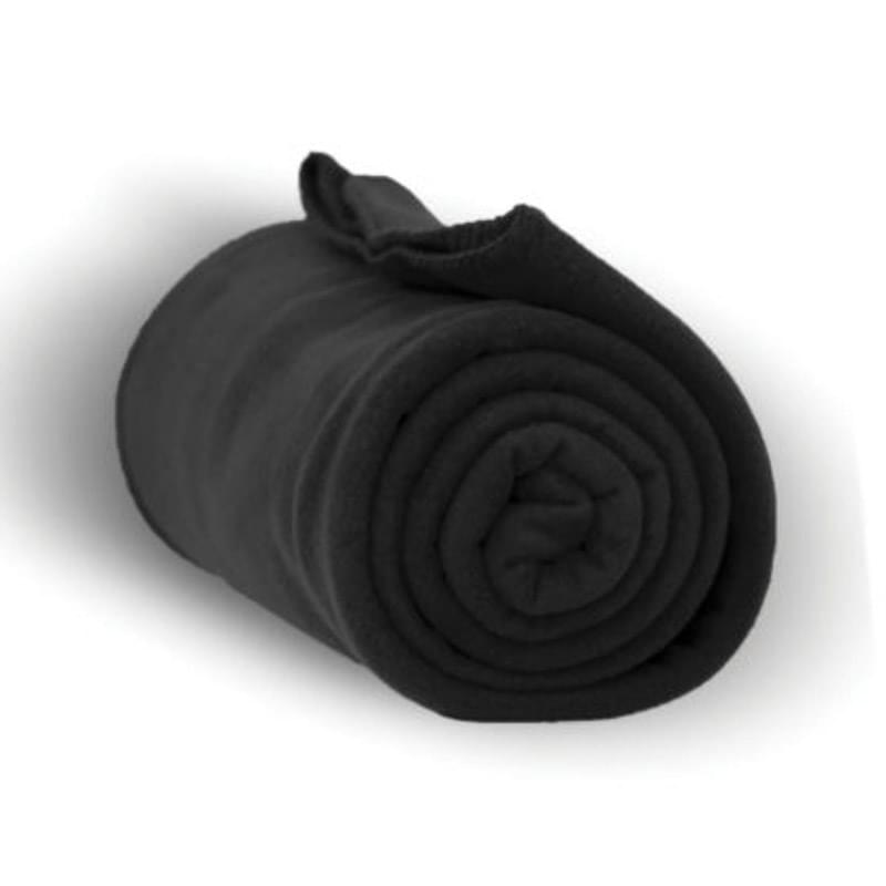 260 GSM Polar Fleece Throw Blanket with Matching Whipstitch Trim 50"x 60"