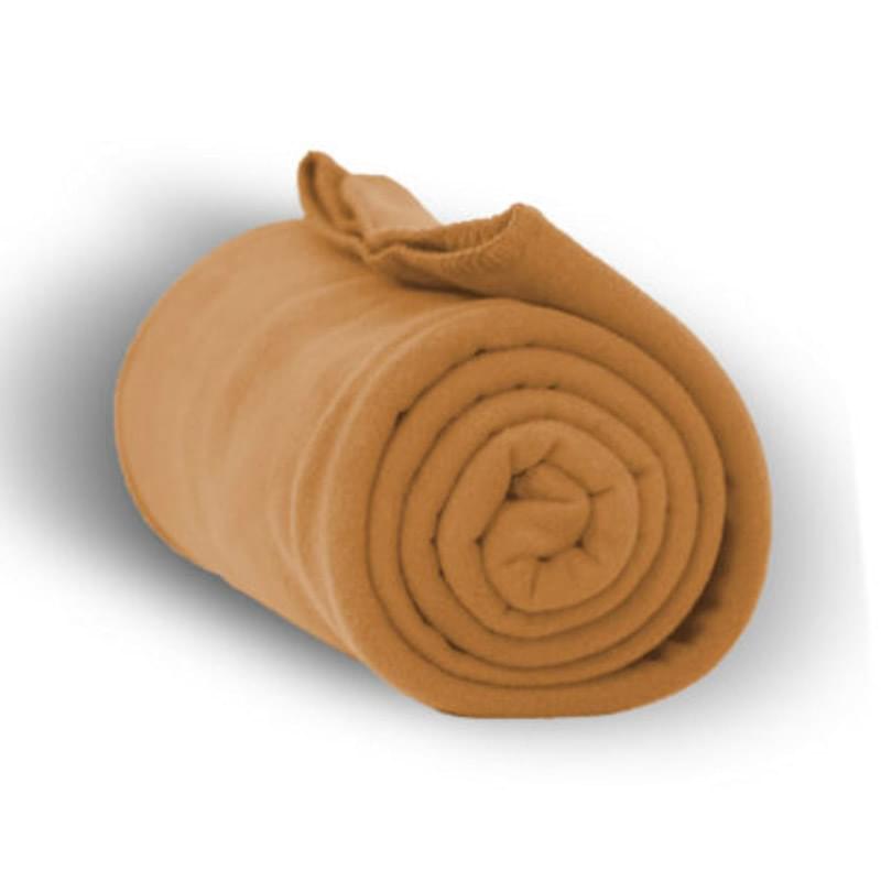 260 GSM Polar Fleece Throw Blanket with Matching Whipstitch Trim 50"x 60"