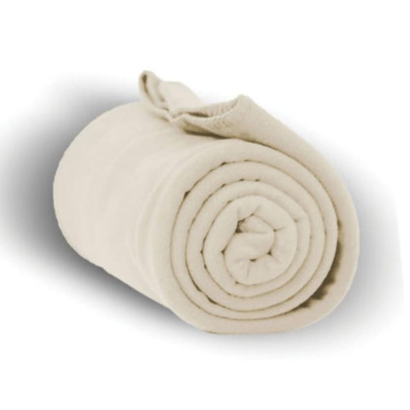 260 GSM Polar Fleece Throw Blanket with Matching Whipstitch Trim 50"x 60"