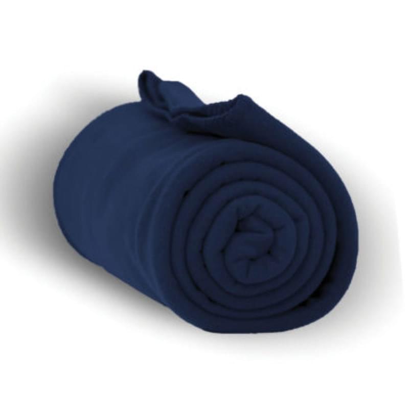 260 GSM Polar Fleece Throw Blanket with Matching Whipstitch Trim 50"x 60"