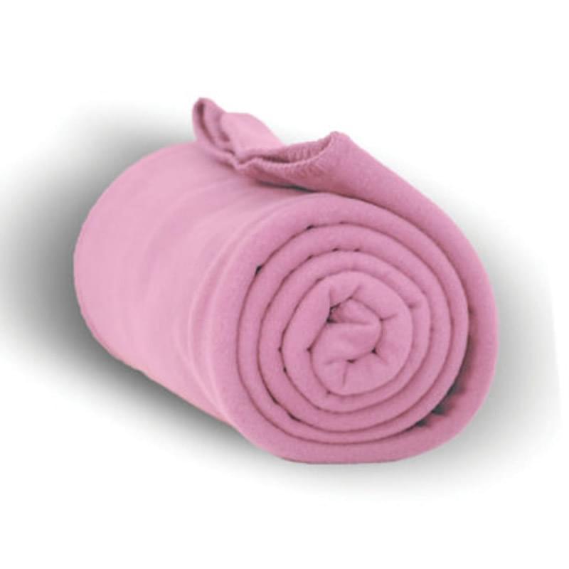 260 GSM Polar Fleece Throw Blanket with Matching Whipstitch Trim 50"x 60"