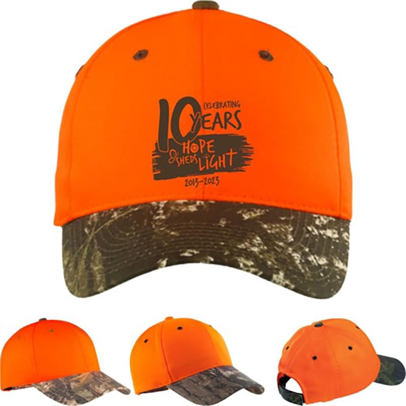 Port Authority® High Visibility Cap w/ Camo Brim