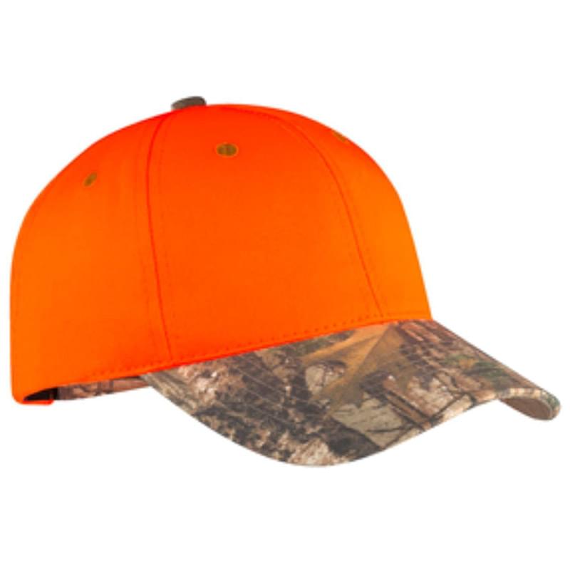 Port Authority® High Visibility Cap w/ Camo Brim