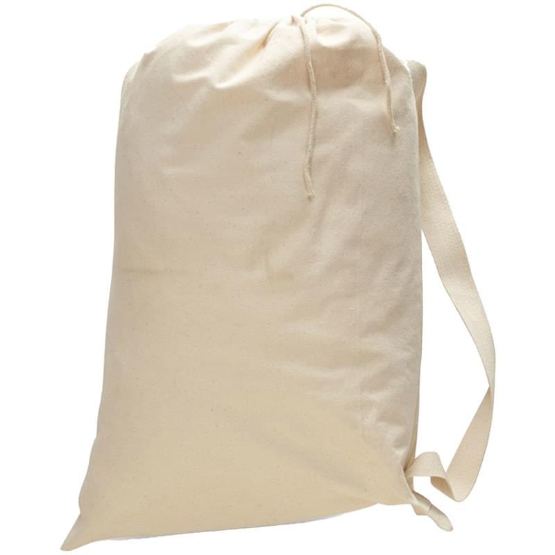 Small Cotton Canvas Drawstring Heavy Duty Bag USA Decorated (18" x 24")