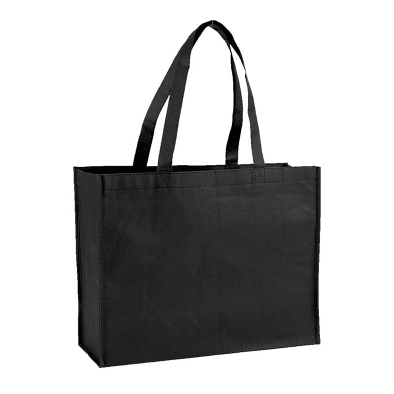 Non-Woven Shopping Tote Bag with Gusset USA Decorated (16" x 12" x 6")