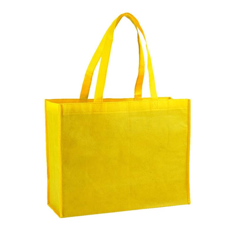 Non-Woven Shopping Tote Bag with Gusset USA Decorated (16" x 12" x 6")