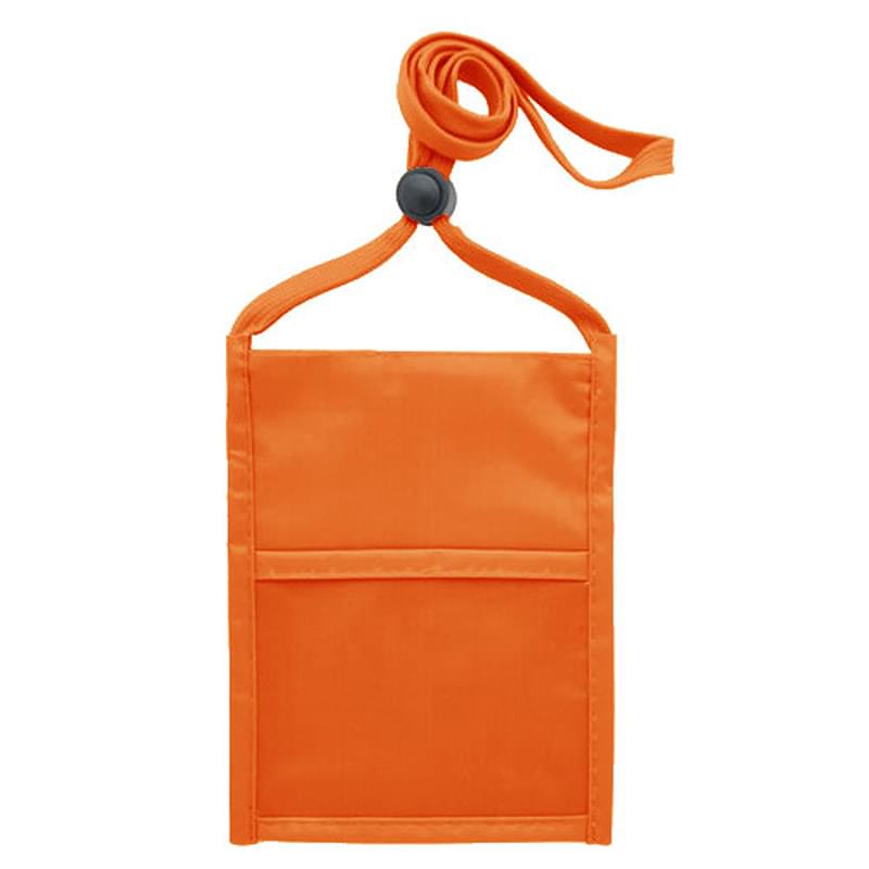 Premium Double Window Pouch with 3/8" Lanyard