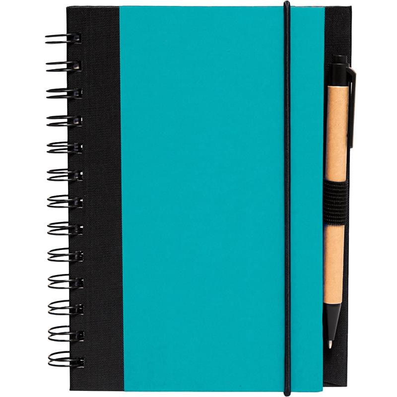 5 x 7 in Eco Friendly Spiral Notebook with Pen