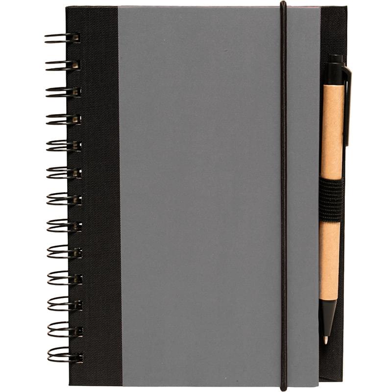 5 x 7 in Eco Friendly Spiral Notebook with Pen