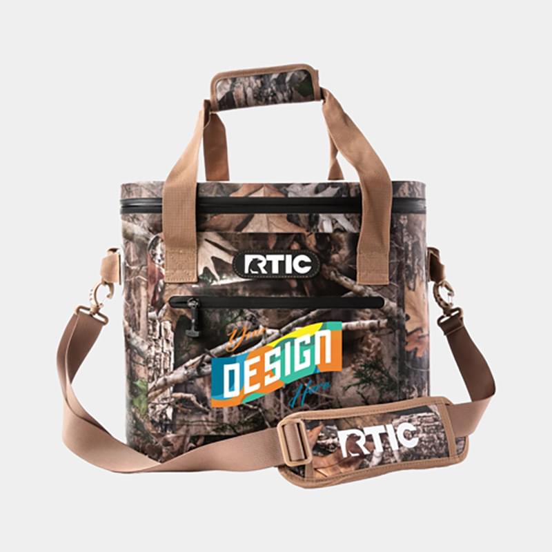 12-Can RTIC® Soft Pack Insulated Kanati Camo Cooler Bag (11" x 11")