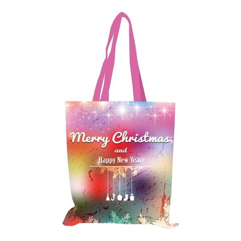 Large Reusable Shopping Bag Full Color Tote Bags (15" x 16")