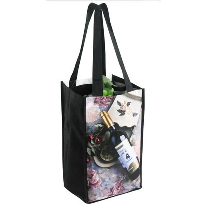Full Color Grocery Tote Bag with 3.5" Gusset (7" x 12" x 3.5")