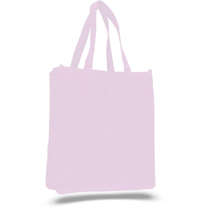 LARGE BOOK COTTON CANVAS TOTE BAG W/ REINFORCED SIDES 14"W X 17"H X 7"G