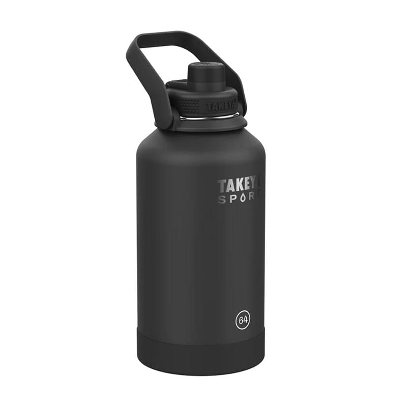 64 oz Takeya® Stainless Steel Insulated Sport Water Bottle w/ Spout Lid