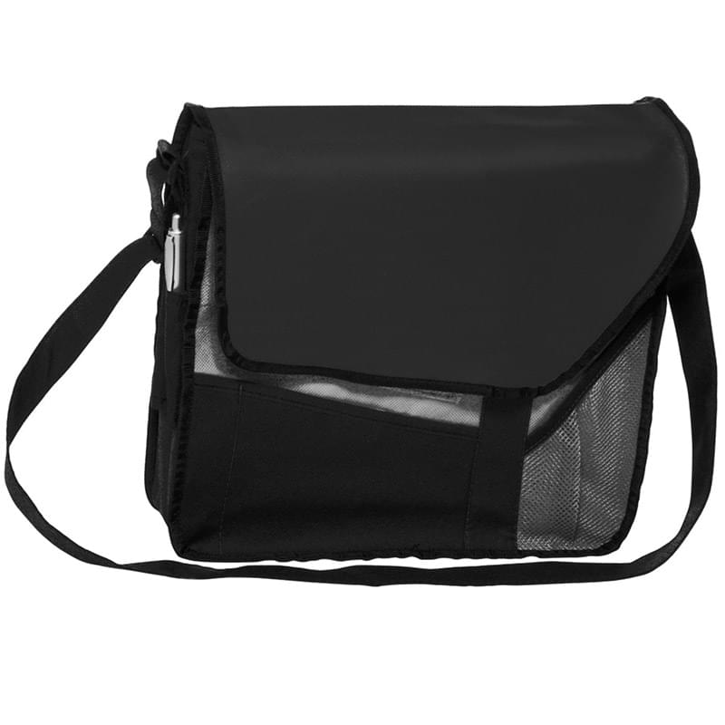 Slant Flap Laptop Bag w/Shoulder Strap