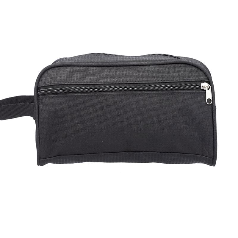 Classic Toiletry Bag w/ Handle & Side Zipper Pockets