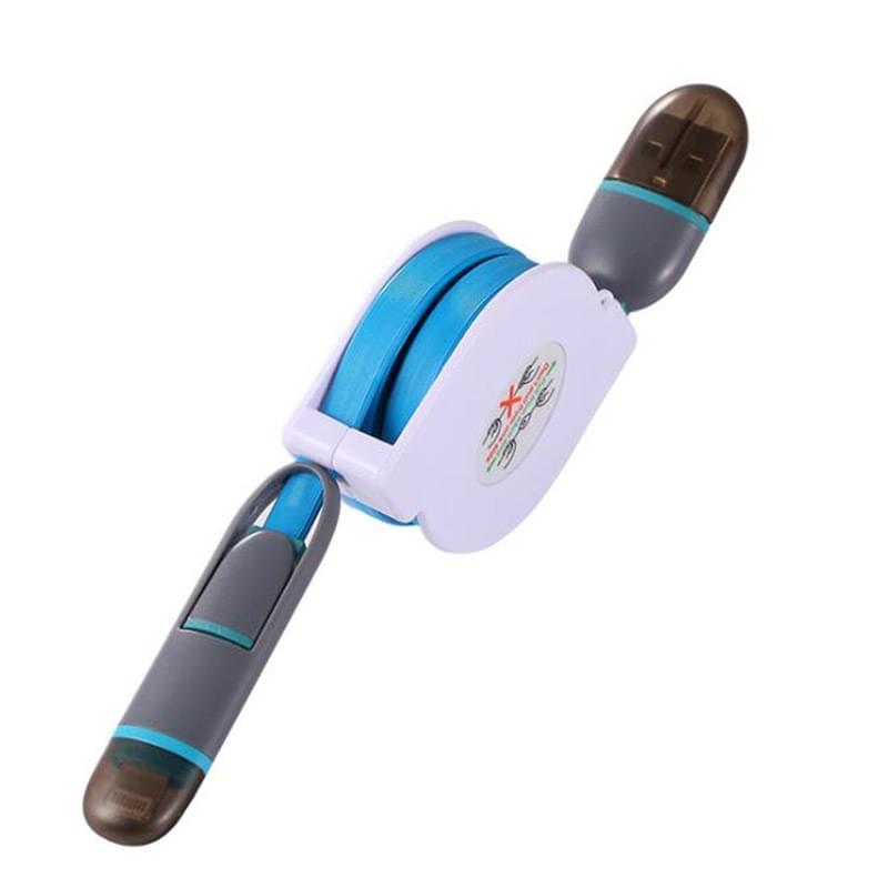 ASCOT Self-spooling USB charging cable for iPhone and Android