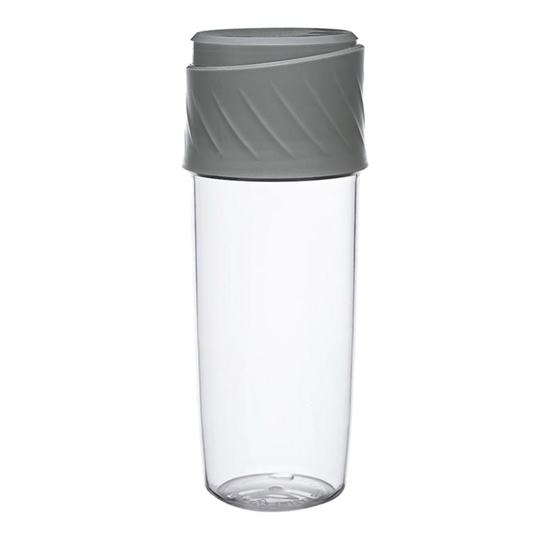 16 oz. BPA Free Dual Sip-N-Snack Plastic Sports Water Bottle