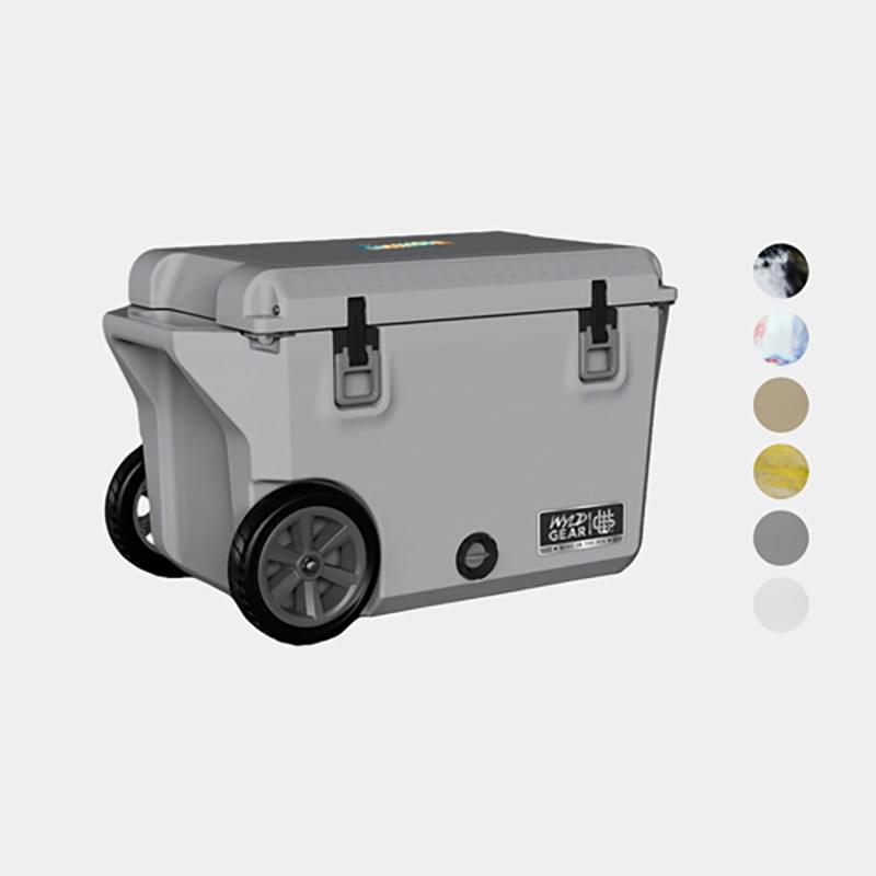 50 QT Wyld Gear® USA-Made Wheeled Hard Cooler Ice Chest (19" x 31")