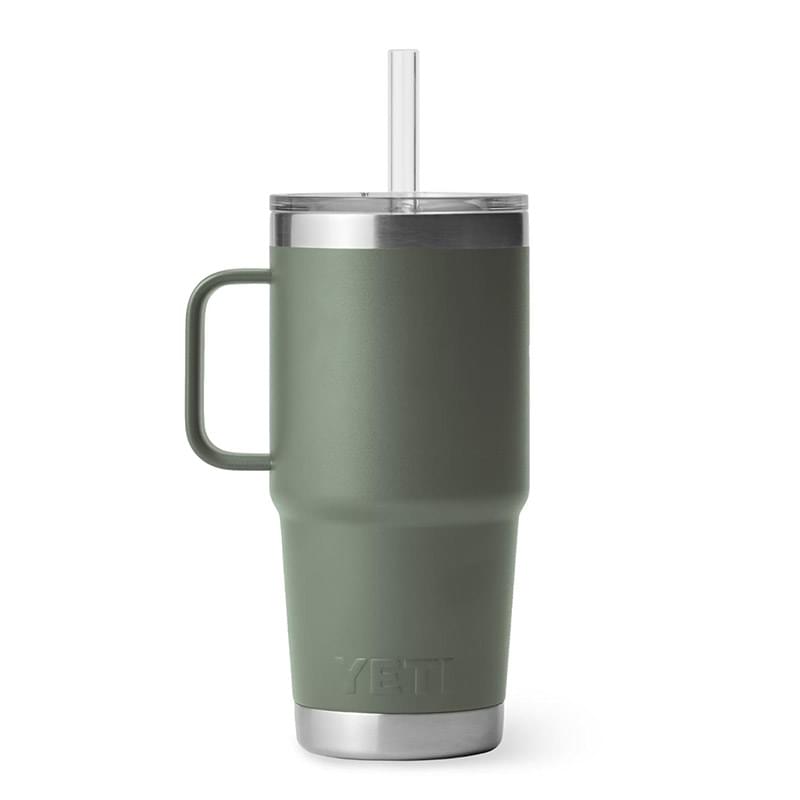 25 Oz YETI® Rambler Stainless Steel Insulated Tumbler w/ Straw Lid