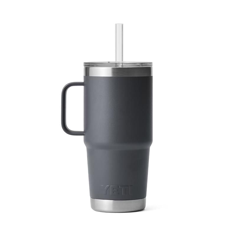 25 Oz YETI® Rambler Stainless Steel Insulated Tumbler w/ Straw Lid