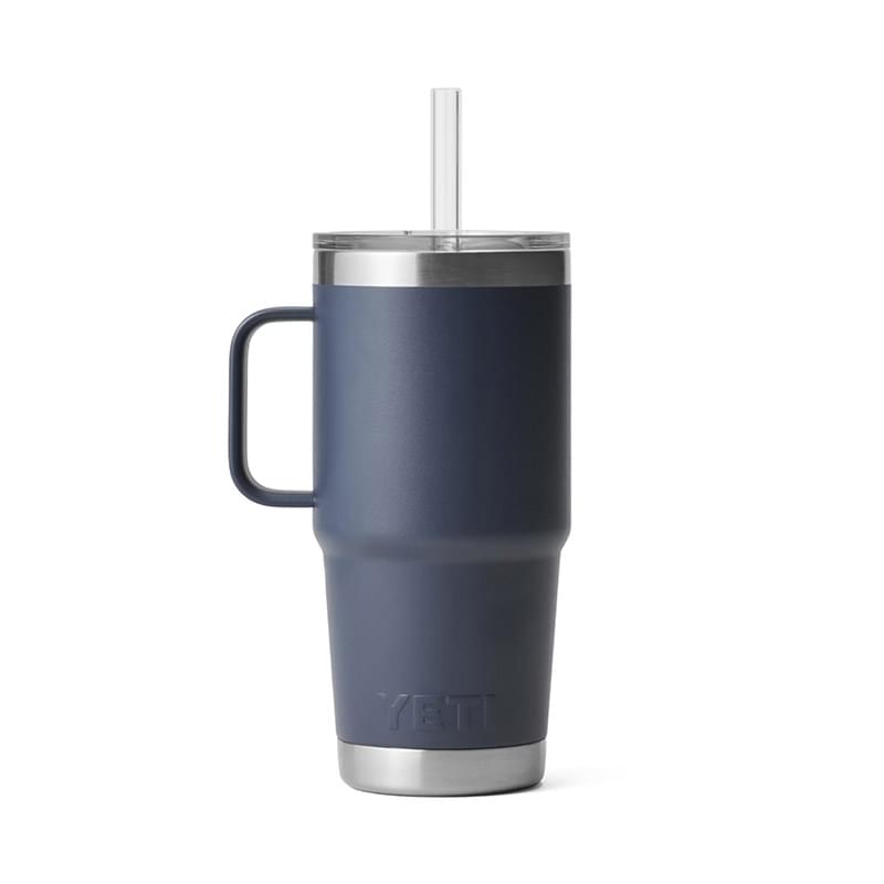 25 Oz YETI® Rambler Stainless Steel Insulated Tumbler w/ Straw Lid