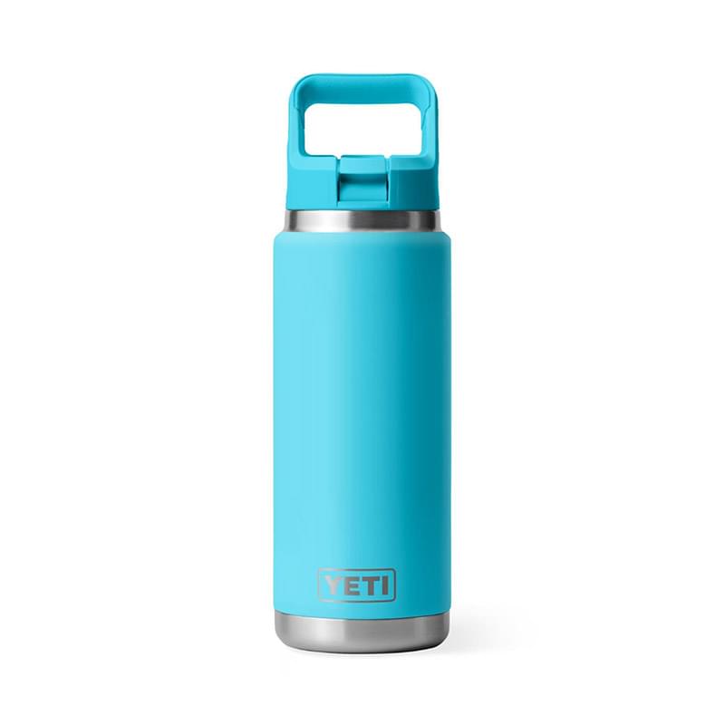 26 Oz YETI® Rambler Stainless Steel Insulated Water Bottle w/ Matching Straw Cap