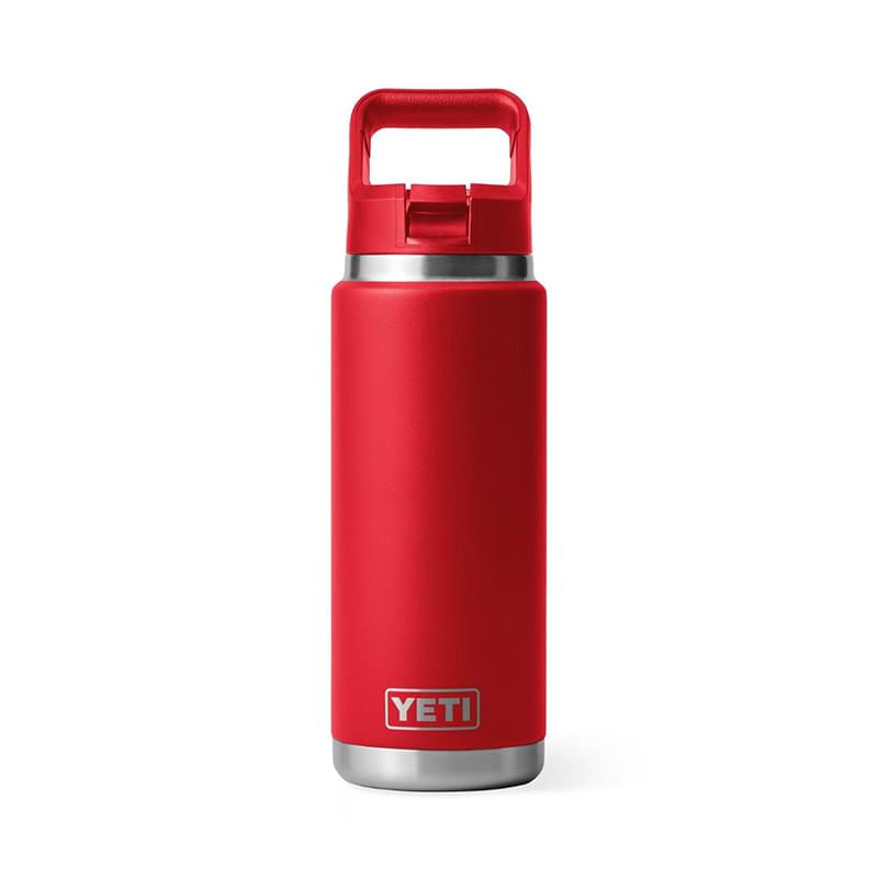 26 Oz YETI® Rambler Stainless Steel Insulated Water Bottle w/ Matching Straw Cap