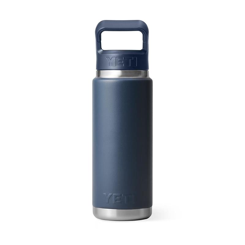 26 Oz YETI® Rambler Stainless Steel Insulated Water Bottle w/ Straw Cap