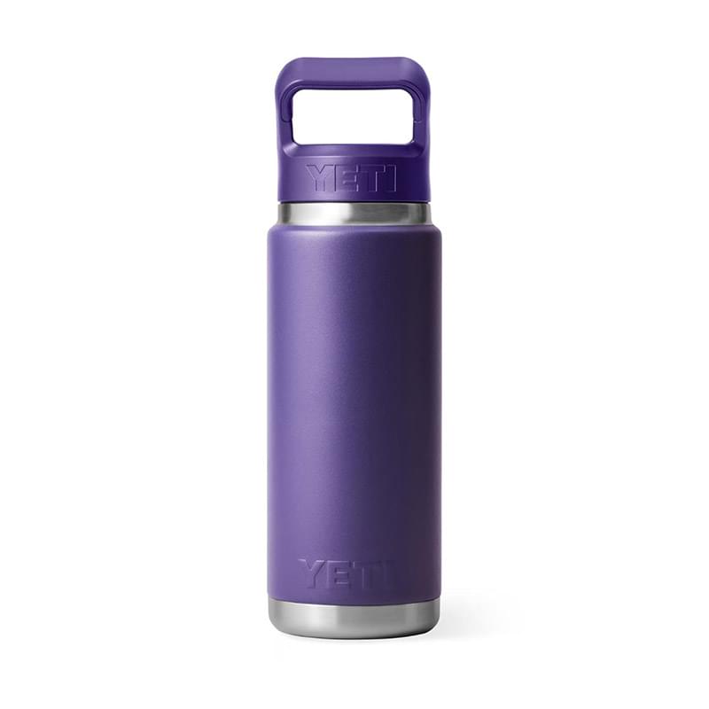26 Oz YETI® Rambler Stainless Steel Insulated Water Bottle w/ Straw Cap