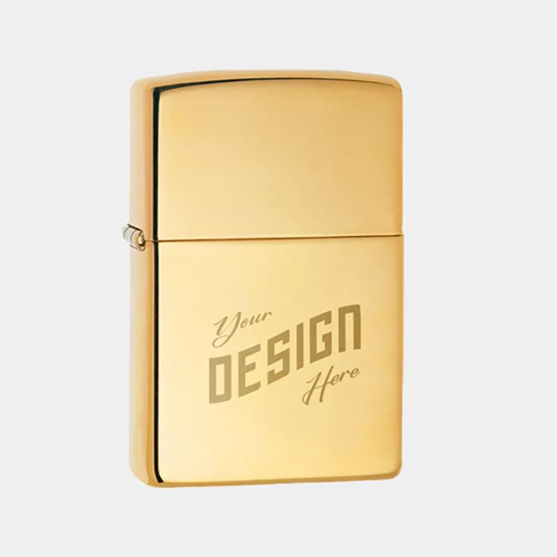 Zippo® USA-Made Windproof Classic High Polish Brass Lighter