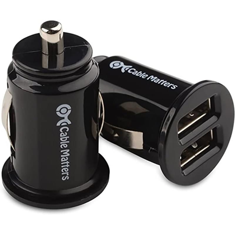 iTAGL Smart NFC Digital Business 2-Port USB Car Charger